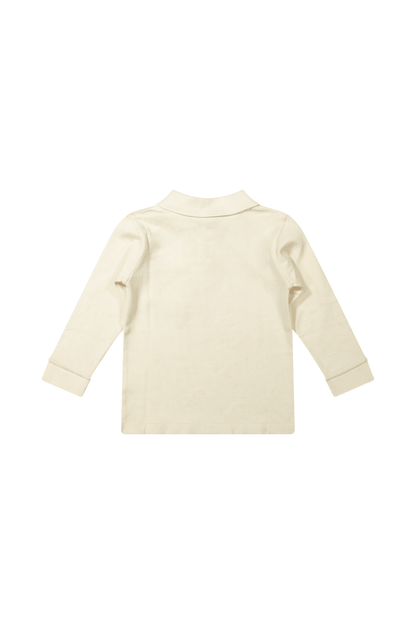 Louis | Polo longsleeve | Cloud White - Mr. Loutre - Shirts & Polo's
