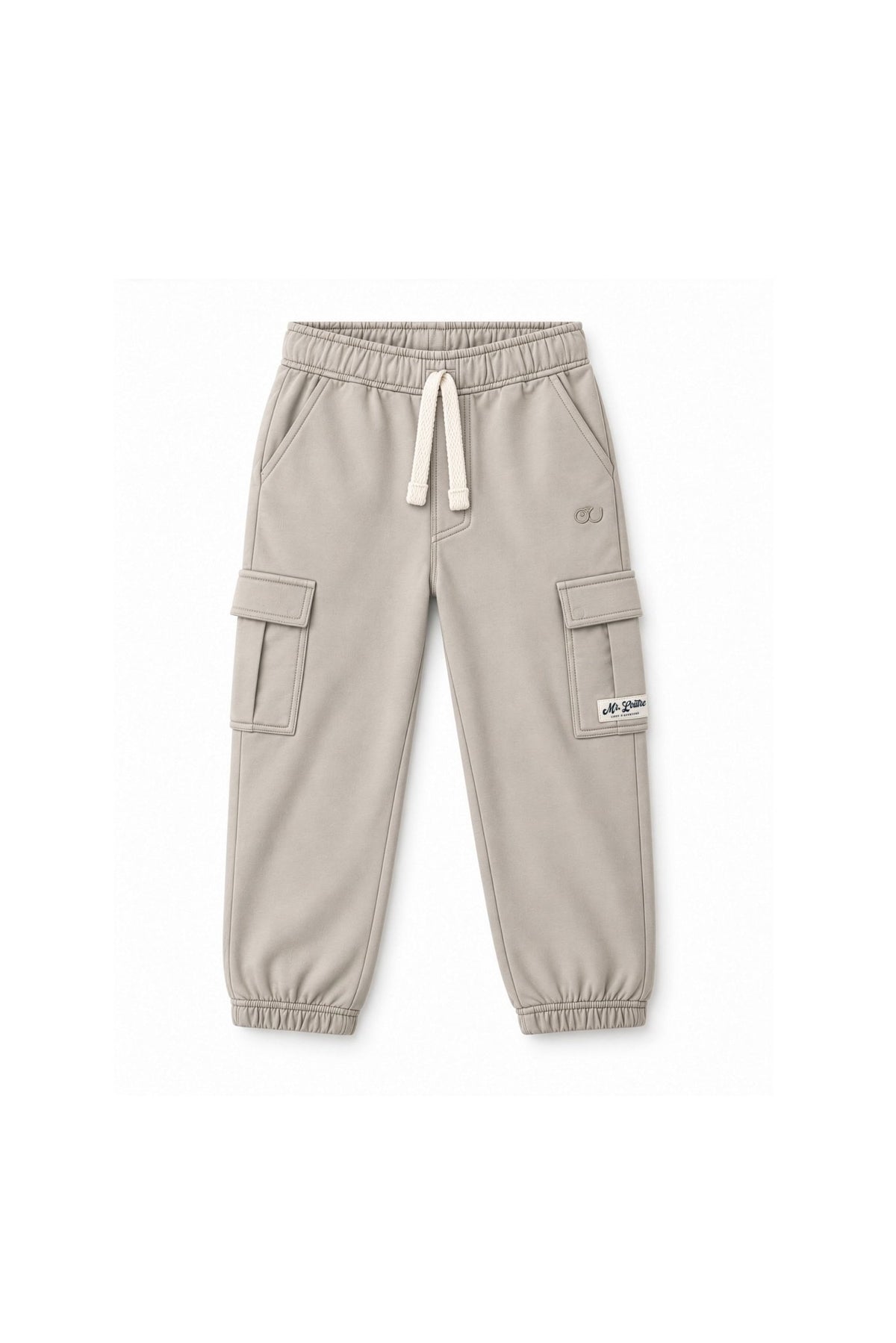 Melle | Tapered cargo trouser | Dove - Mr. Loutre - Lange broeken