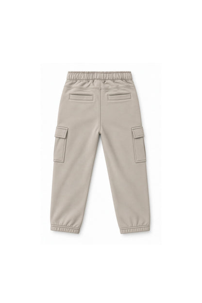 Melle | Tapered cargo trouser | Dove - Mr. Loutre - Lange broeken