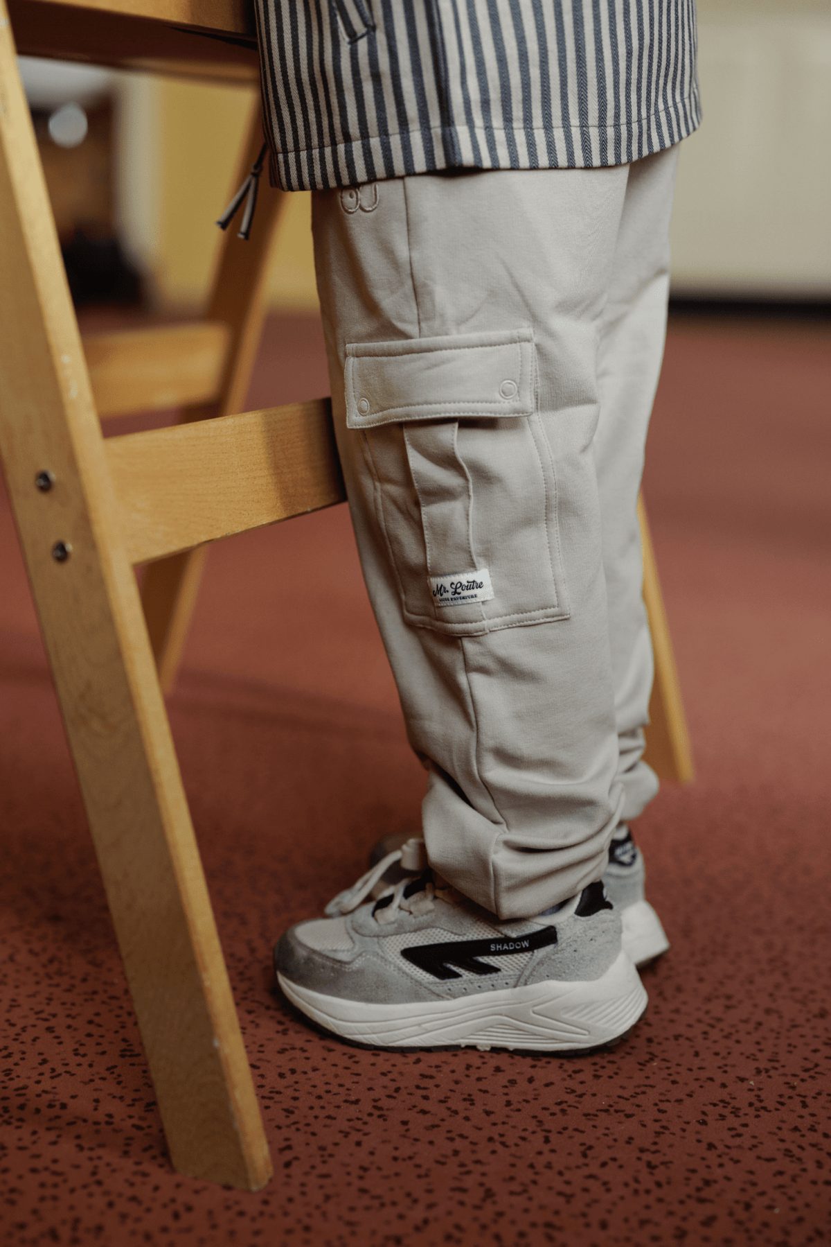 Melle | Tapered cargo trouser | Dove - Mr. Loutre - Lange broeken
