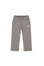 Mikal | Gestreepte straight fit  | Blue Nights - Dove