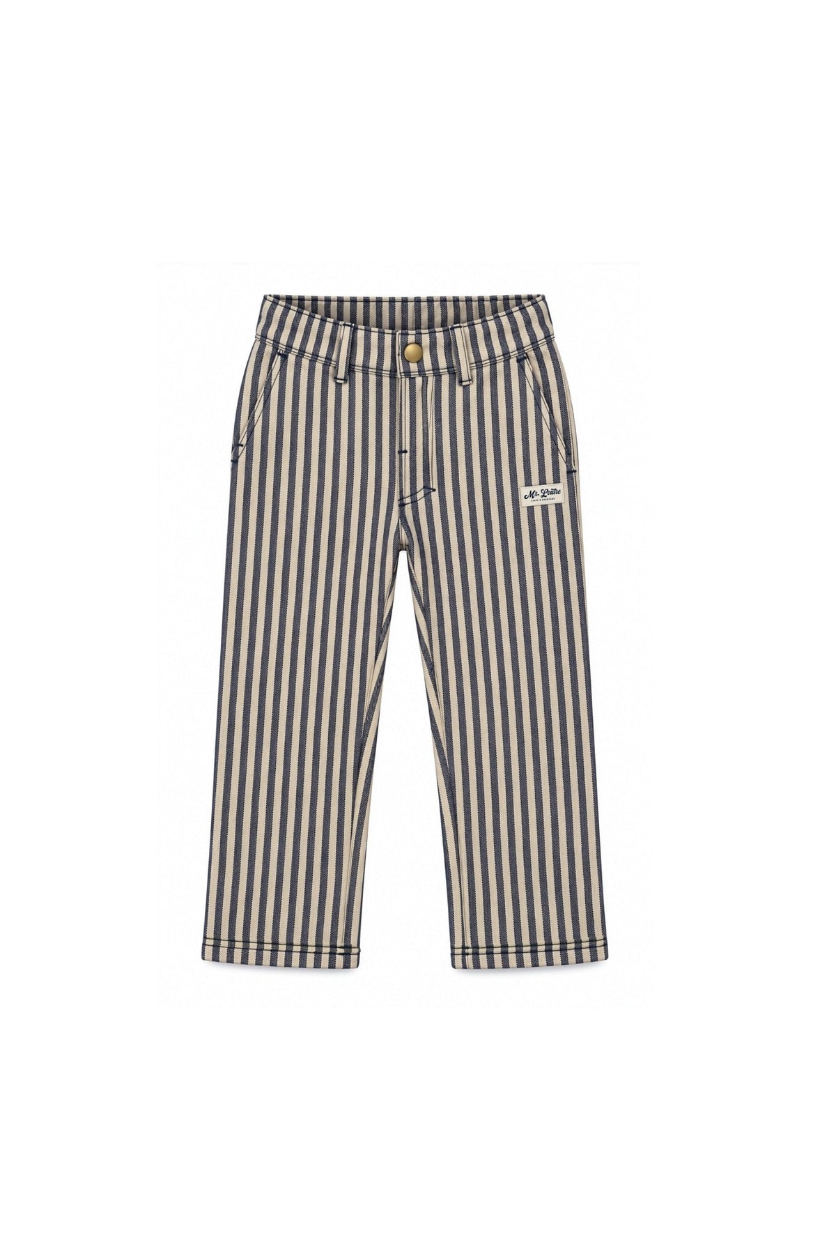 Mikal | Gestreepte straight fit | Blue Nights - Dove - Mr. Loutre - Lange broeken