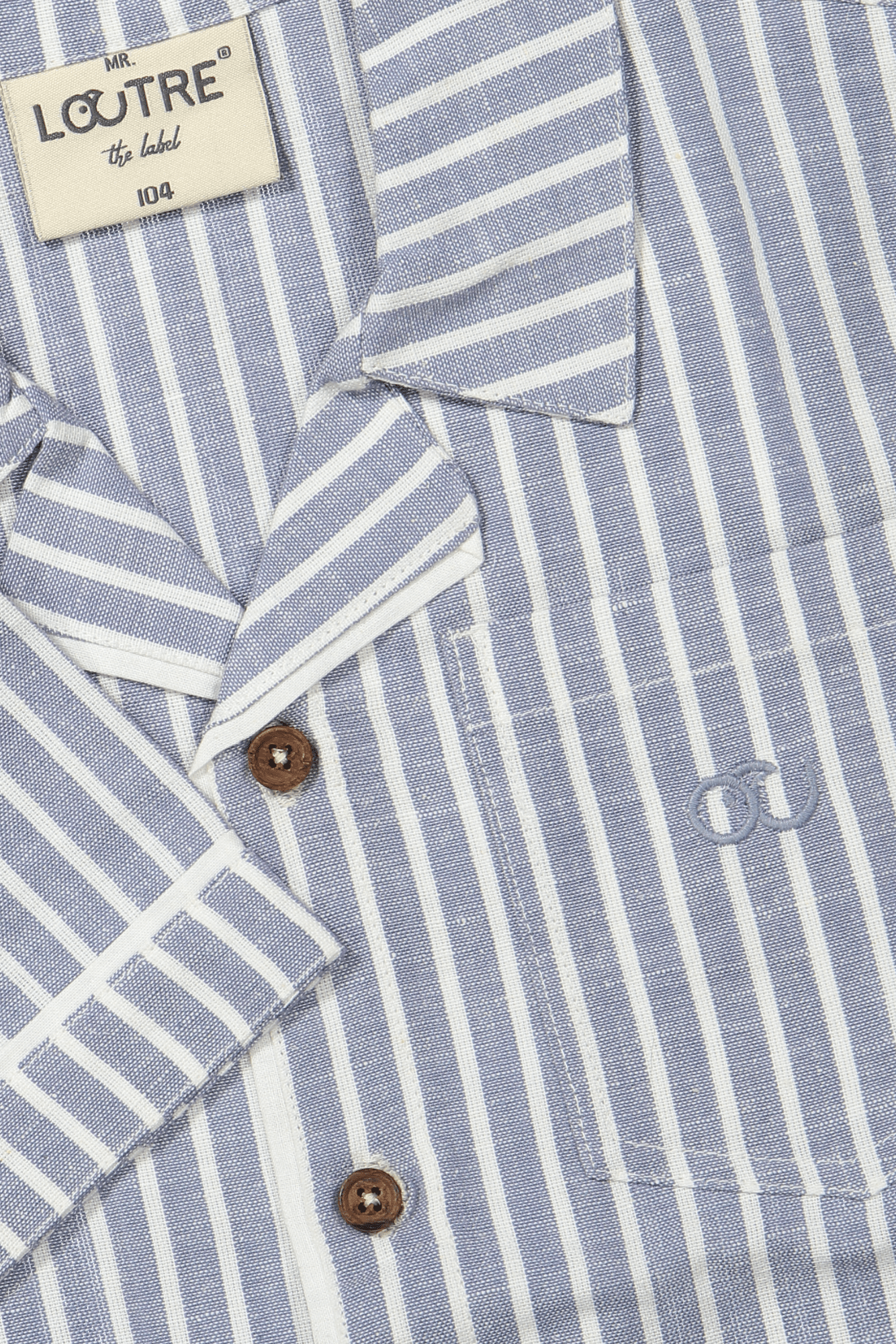 Milo | Blouse jongens | Sky - Cloud White - Mr. Loutre - Shirts & Polo's