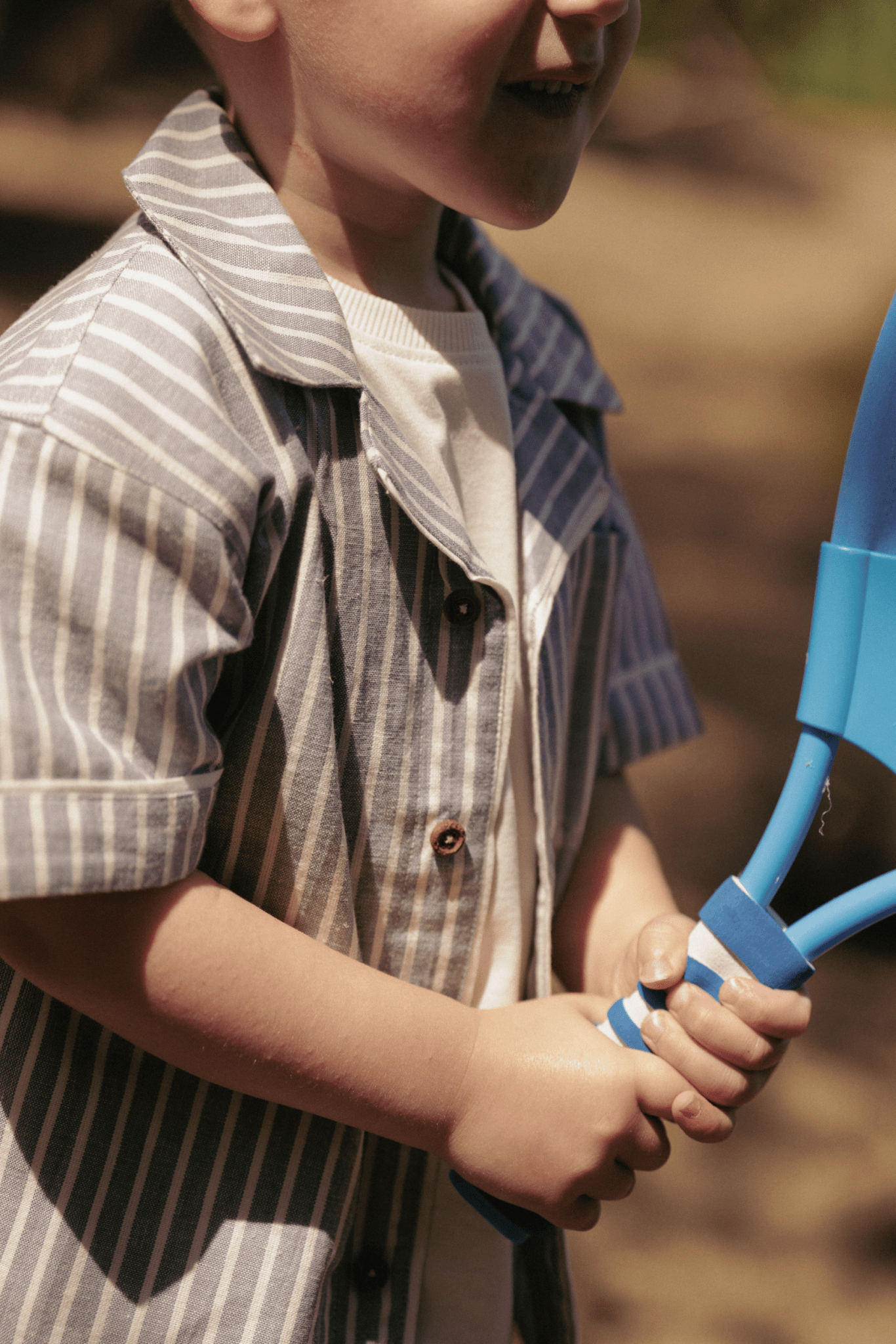 Milo | Blouse jongens | Sky - Cloud White - Mr. Loutre - Shirts & Polo's