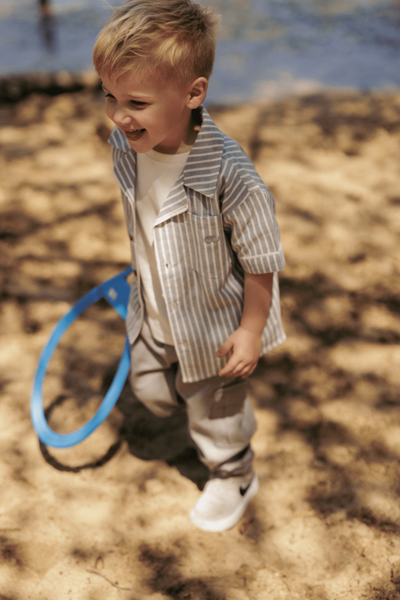 Milo | Blouse jongens | Sky - Cloud White - Mr. Loutre - Shirts & Polo's