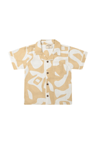Milo | Shirt jongens | Dune - Cloud White