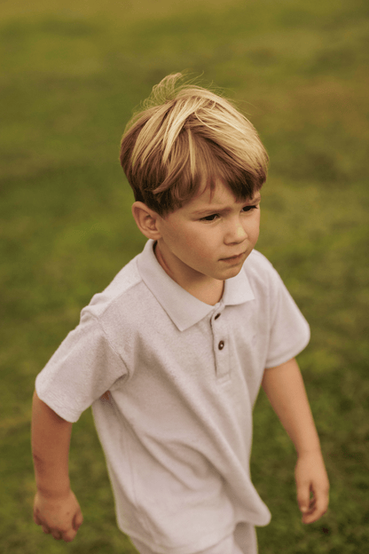 Nils | Badstof polo | Glass - Mr. Loutre - Shirts & Polo's