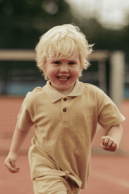 Nils | Badstof polo | Sand - Mr. Loutre - Shirts & Polo's