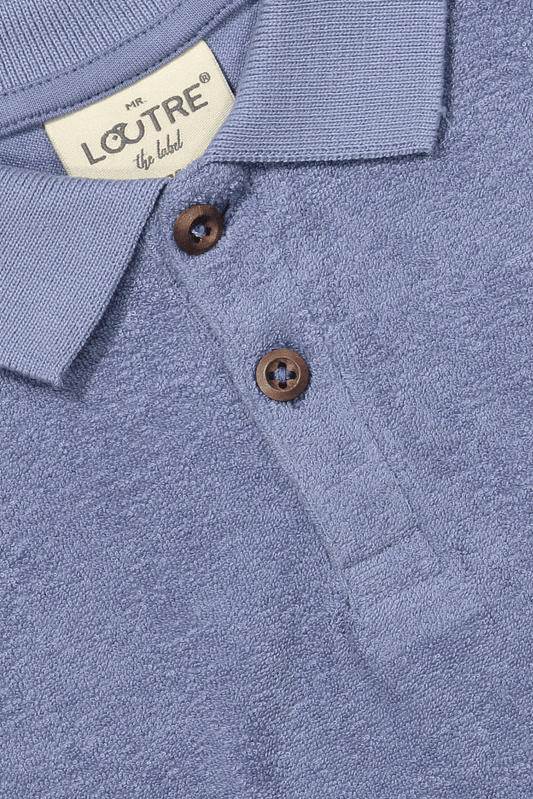 Nils | Badstof polo | Sky - Mr. Loutre - Shirts & Polo's