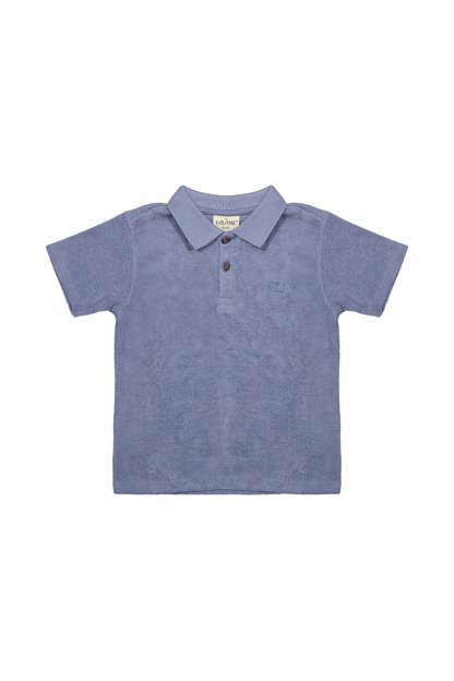 Nils | Badstof polo | Sky - Mr. Loutre - Shirts & Polo's