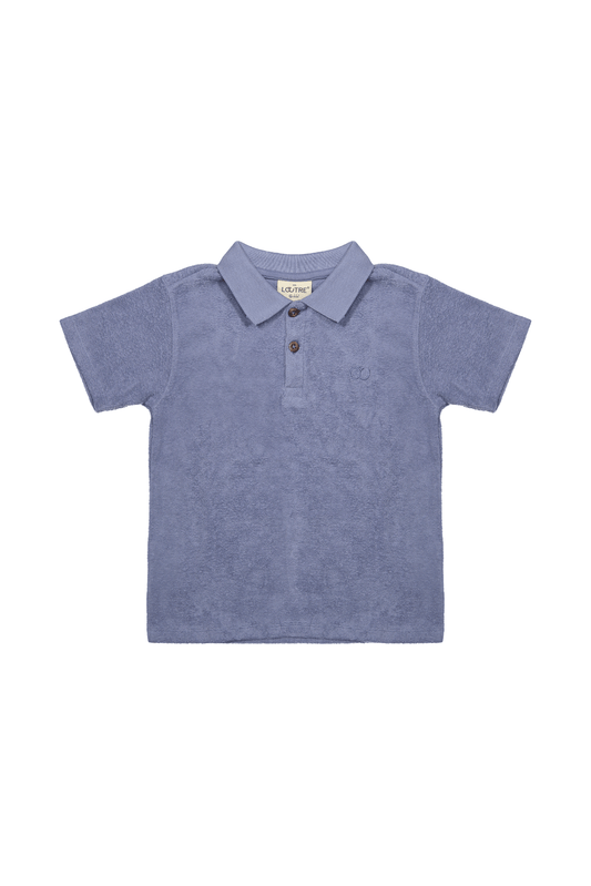 Nils | Badstof polo | Sky - Mr. Loutre - Shirts & Polo's