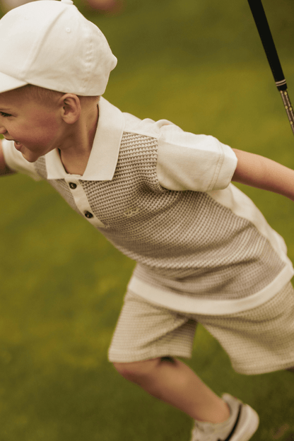 Olaf | Polo jongens | Sand - Cloud White - Mr. Loutre - Shirts & Polo's