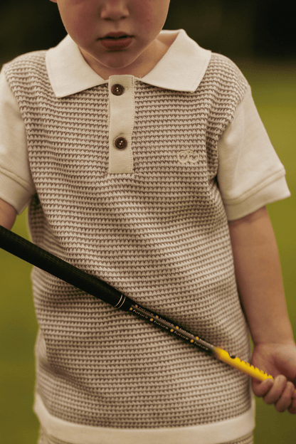 Olaf | Polo jongens | Sand - Cloud White - Mr. Loutre - Shirts & Polo's