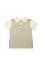 Olaf | Polo jongens | Sand - Cloud White