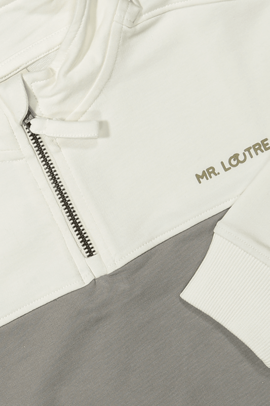 Pelle | Oversized trui | Stone - Cloud white - Mr. Loutre - Truien & Vesten