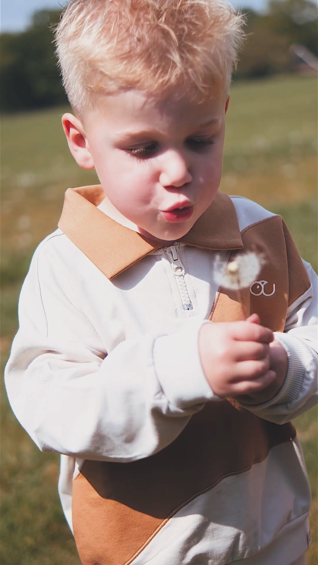 Jongen in Viggo sweater mud brown