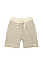 Raphael | Korte broek met structuur | Cloud White - Sand