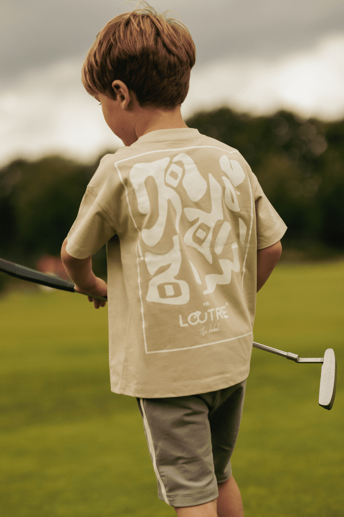 Samuel | T-shirt met backprint | Sand - Mr. Loutre - Shirts & Polo's