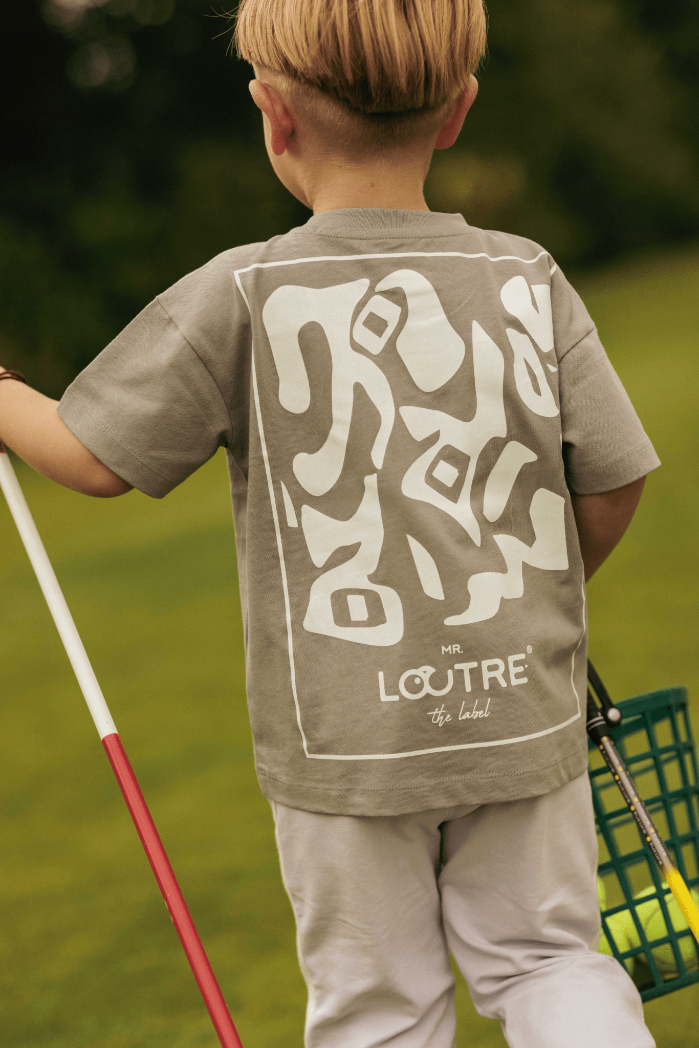 Samuel | T-shirt met backprint | Stone - Mr. Loutre - Shirts & Polo's