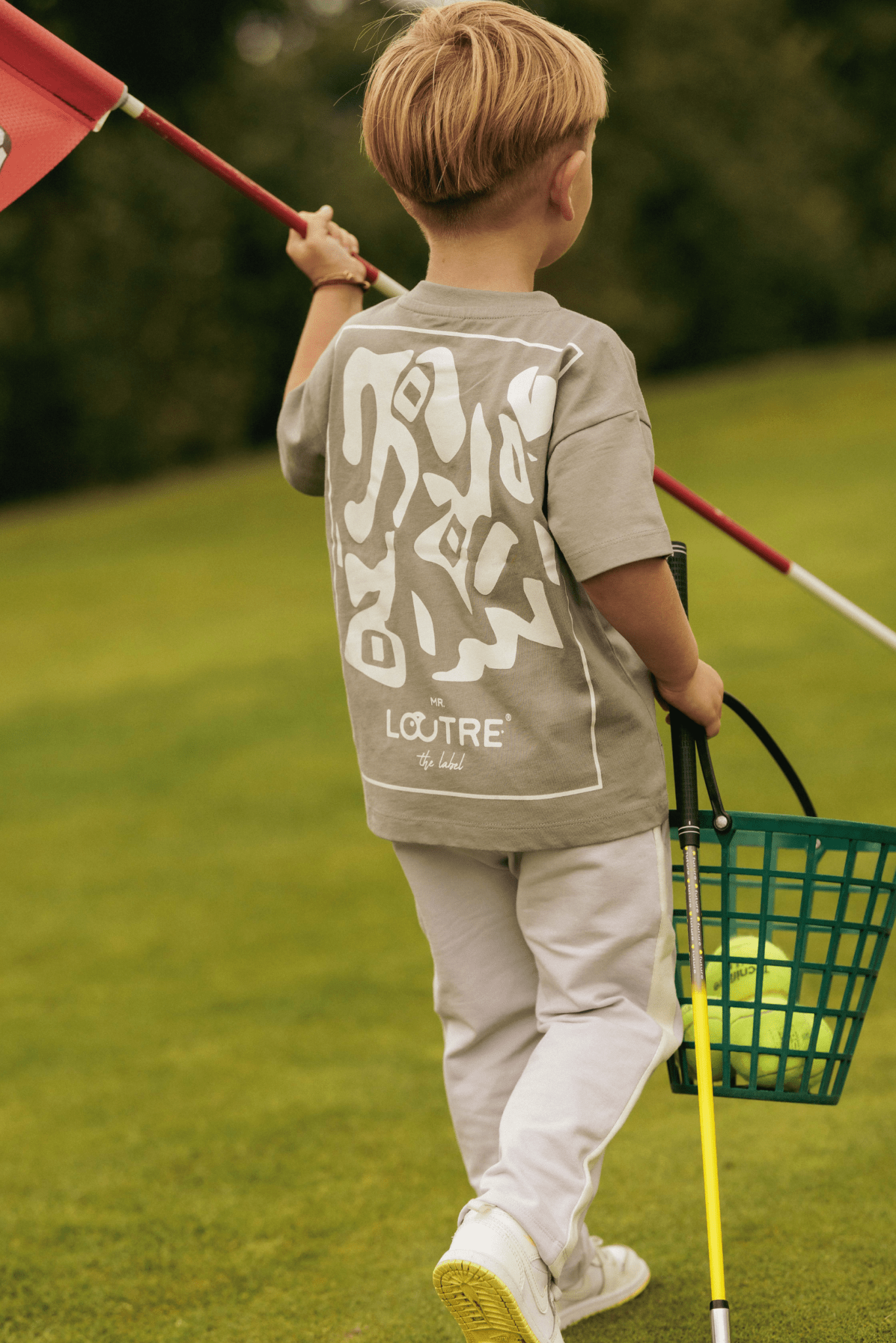 Samuel | T-shirt met backprint | Stone - Mr. Loutre - Shirts & Polo's