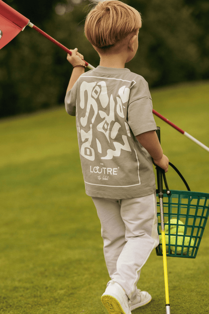 Samuel | T-shirt met backprint | Stone - Mr. Loutre - Shirts & Polo's