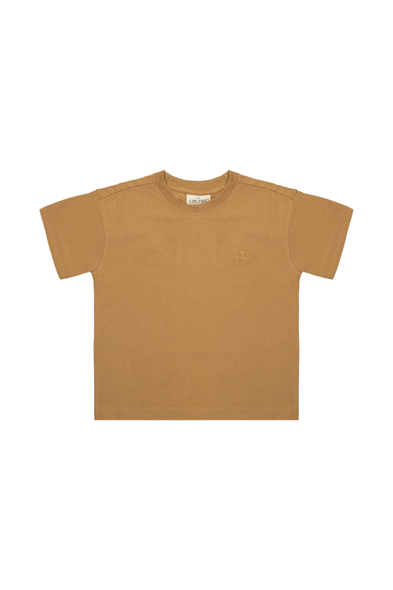 Samuel | T-shirt met print | Mud Brown - Mr. Loutre - Shirts & Blouses