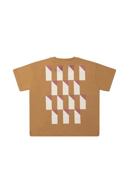 Samuel | T-shirt met print | Mud Brown - Mr. Loutre - Shirts & Blouses