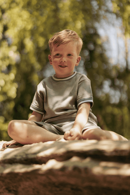 Vik | T-shirt wafel| Stone - Mr. Loutre - Shirts & Polo's