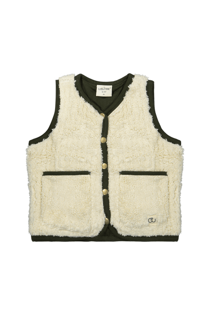 Viktor | Teddy gilet | Chalk - Mr. Loutre - Jassen & Gilets